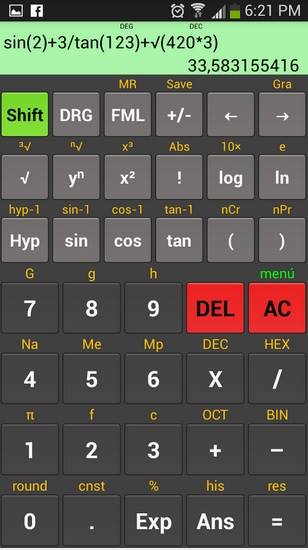 kal scientific calculator