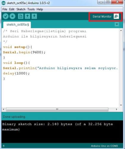 Arduino ile Seri Haberleşme Sağlamak - Mühendis Beyinler