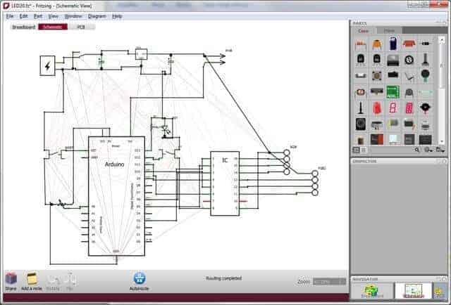 Fritzing devre tasarım programı çalısma