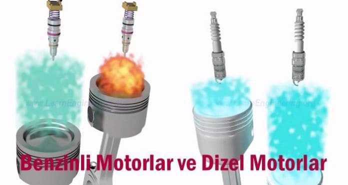 benzinli motorlar ve dizel motorlar