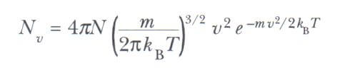 gaz moleküllerinin hız dağılımı